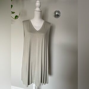 Midi Length V Neck Women’s Dress Artichoke